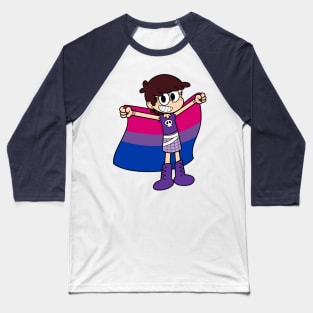 Luna Loud Bi Flag Baseball T-Shirt